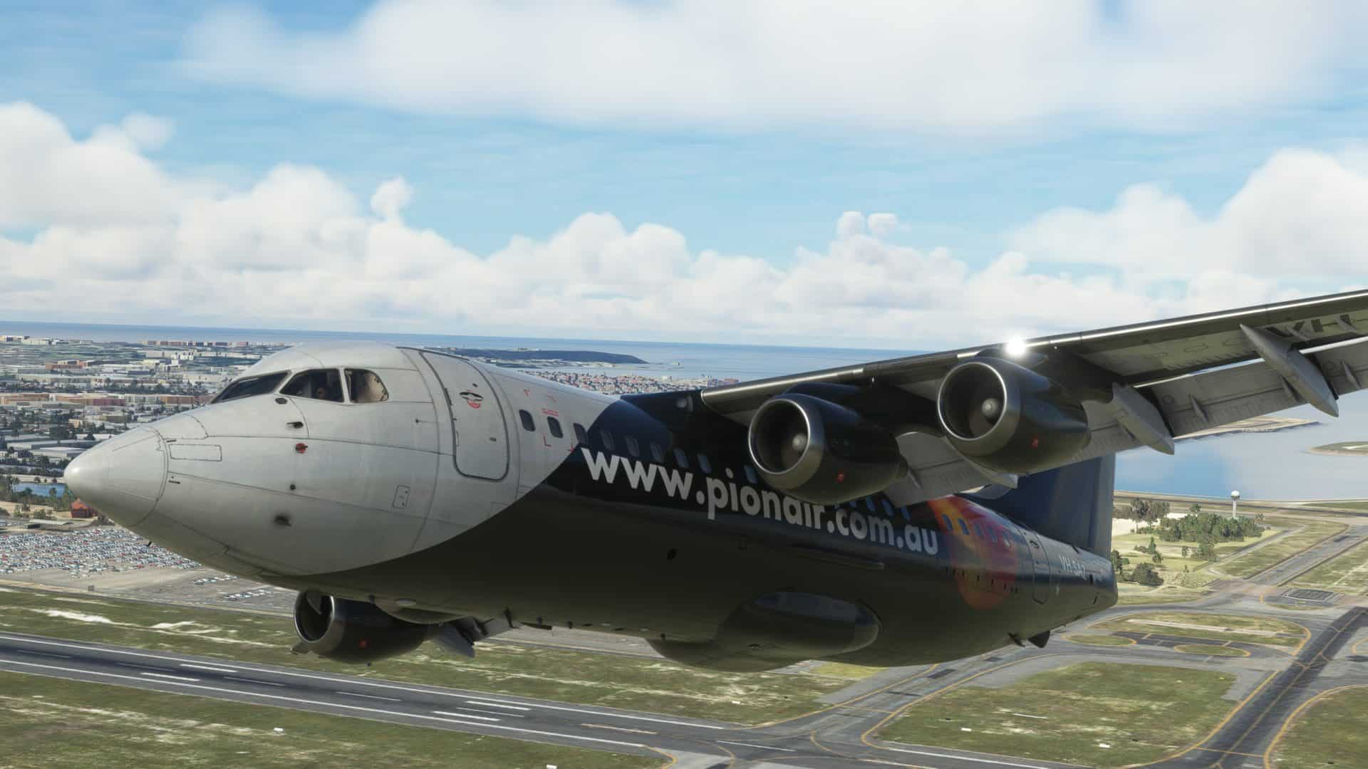 Pionair Australia BAe-146 200QC- 4K Livery [VH-SAZ] | Impulse Simulations