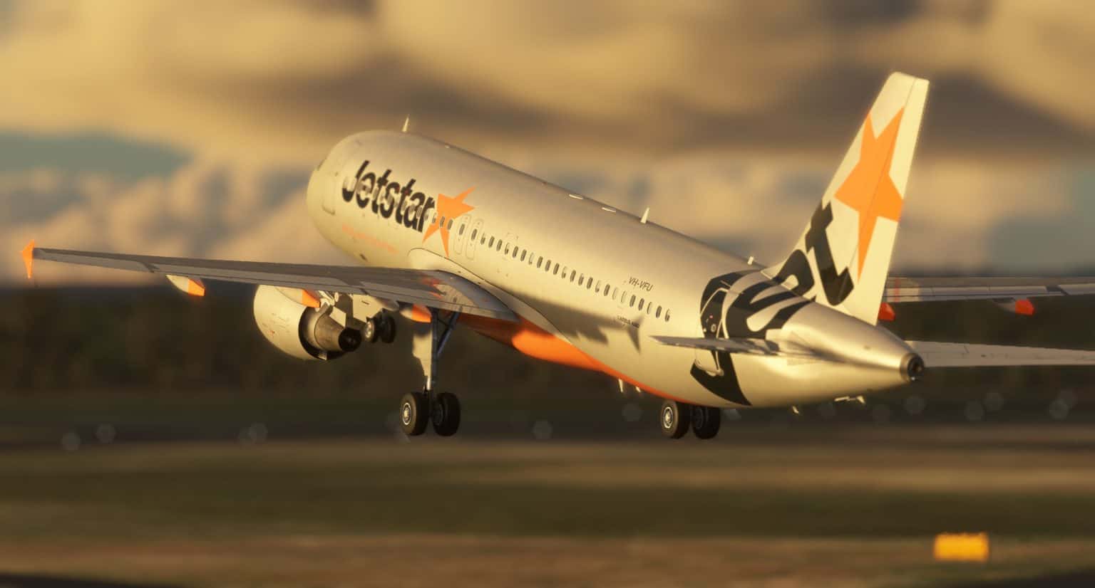 Jetstar Standard VHVFU A320 A320 (Fenix Paintkit) Impulse Simulations