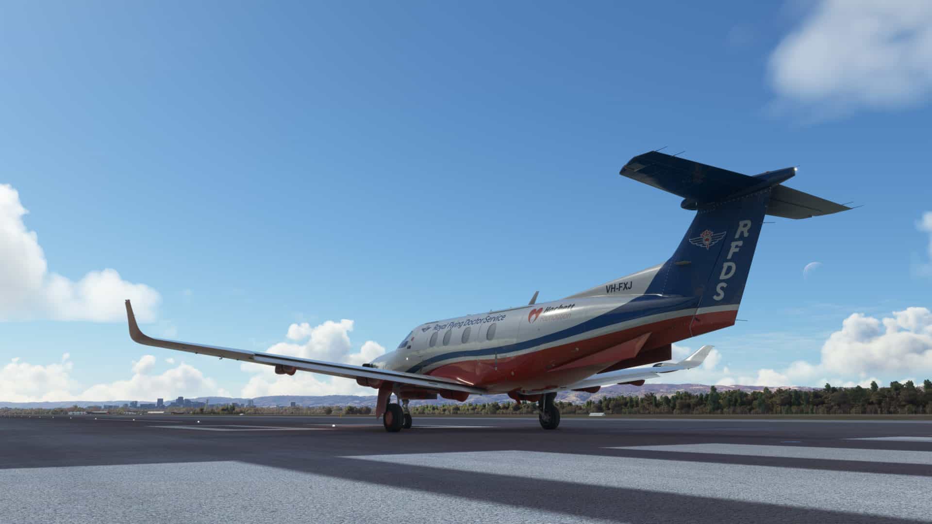 Carenado PC12 - RFDS Livery VH-FXJ Hackett | Impulse Simulations