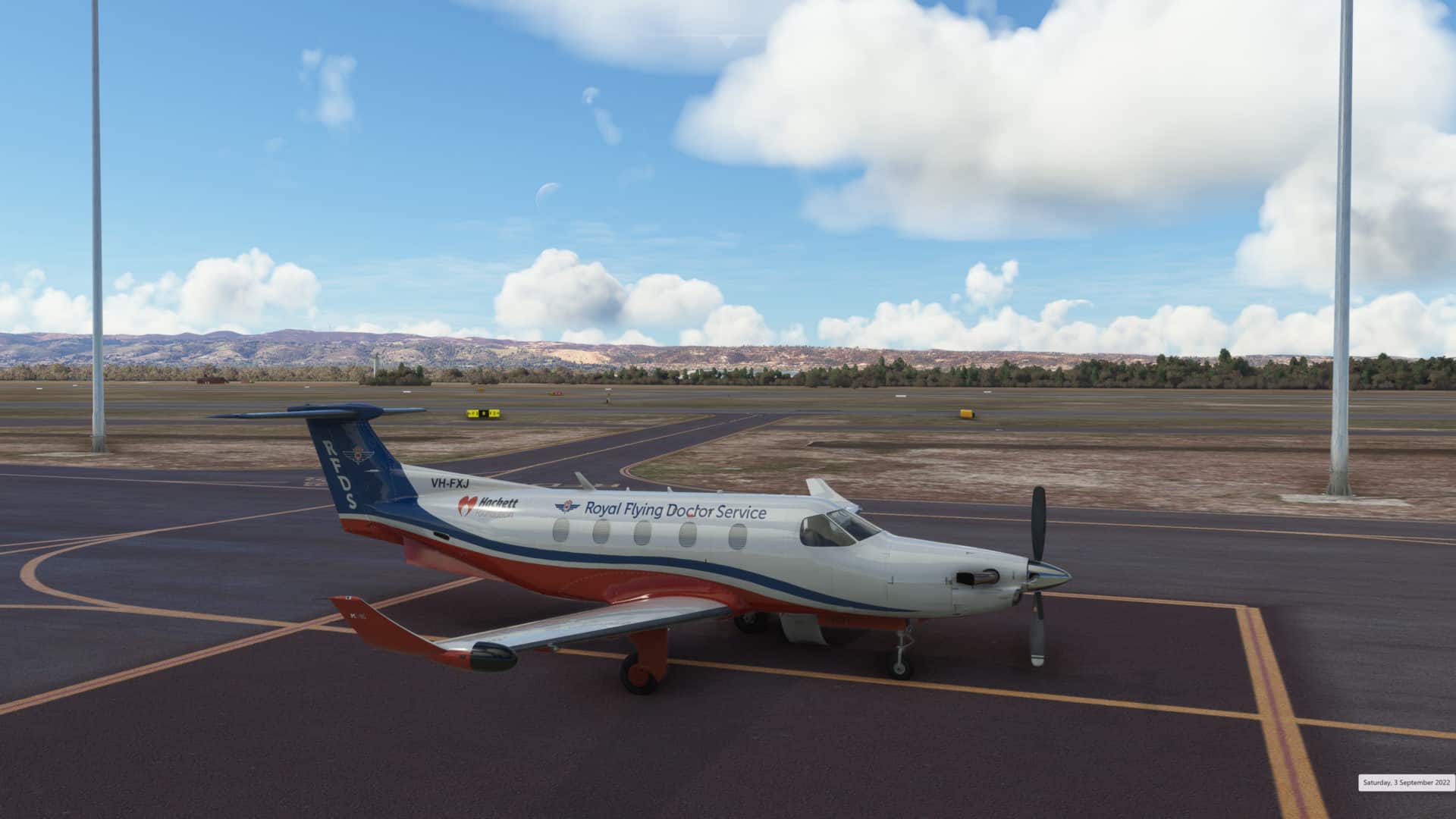 Carenado PC12 - RFDS Livery VH-FXJ Hackett | Impulse Simulations