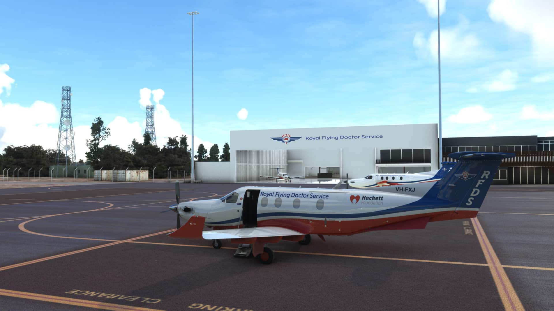 Carenado PC12 - RFDS Livery VH-FXJ Hackett | Impulse Simulations